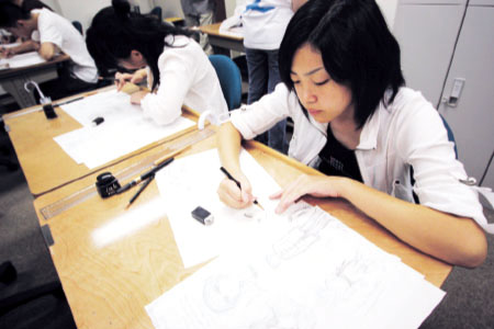 一人一台の作業机!